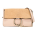 Small Faye, &pound;320, Handbags, Beige/Pink, Leather/Suede, Front view
